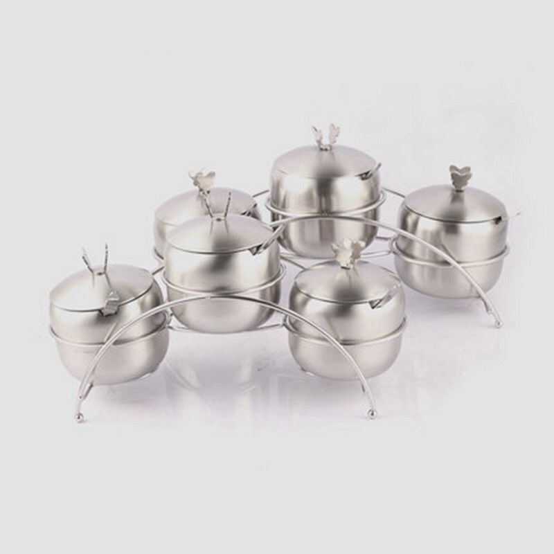 Bộ 3 Hũ Gia Vị Inox #304- Thép Không Gỉ