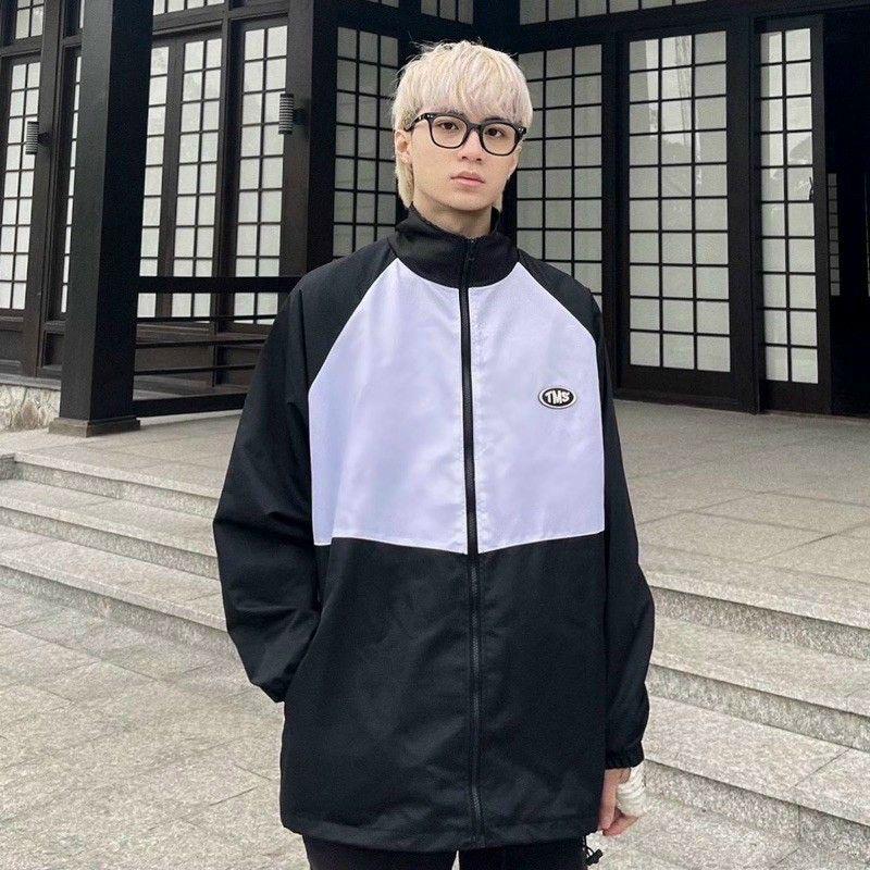 Áo Khoác Dù TMS Ulzzang Nam Nữ Unisex Form Rộng Bomber Jacket