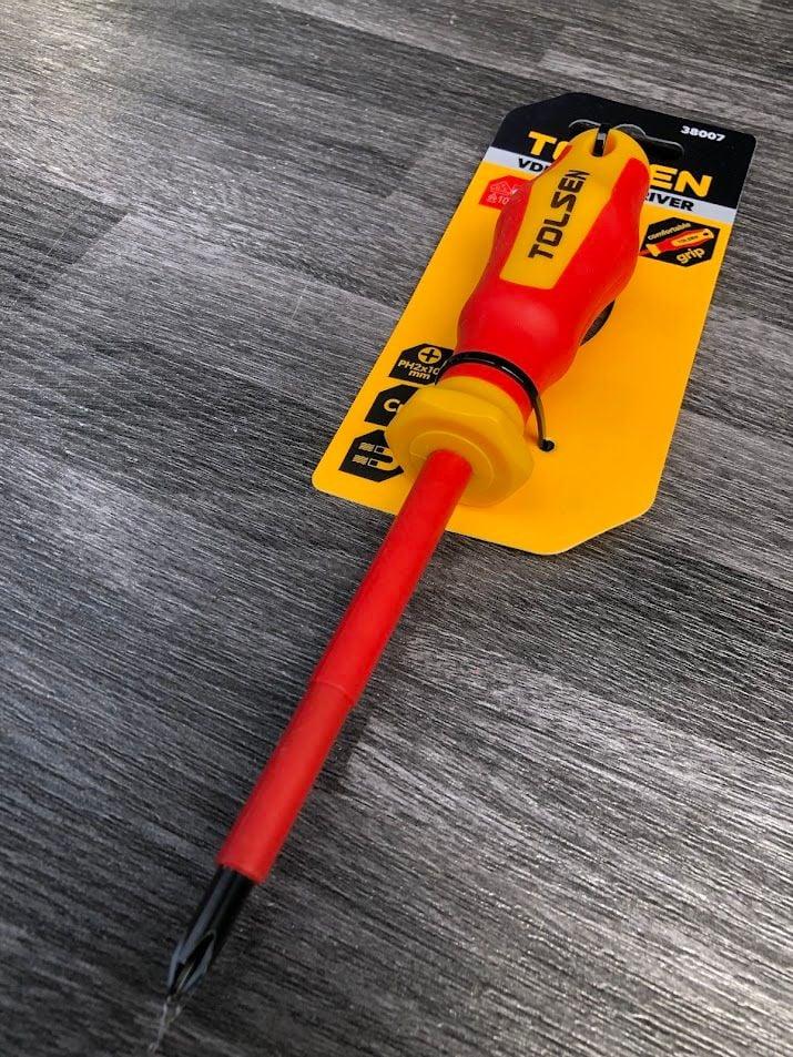 TUA VÍT CÁCH ĐIỆN PD2*100MM TOLSEN 38007 - HÀNG CHÍNH HÃNG
