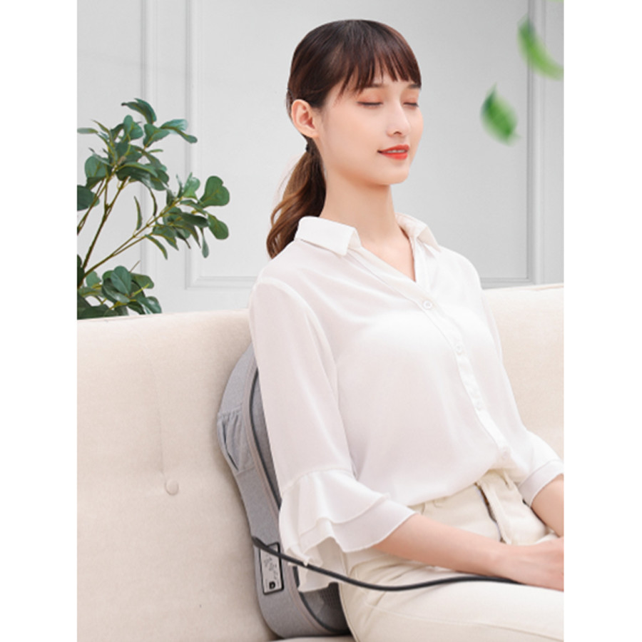 Gối Massage Toàn Thân Hồng Ngoại VISPO VP-G21P- Gối Massage Vai, Cổ Gáy, Massage Lưng - Gối Mát Xa Sử Dụng Bi Lăn Massage Toàn Lưng Kết Hơp Hồng Ngoại