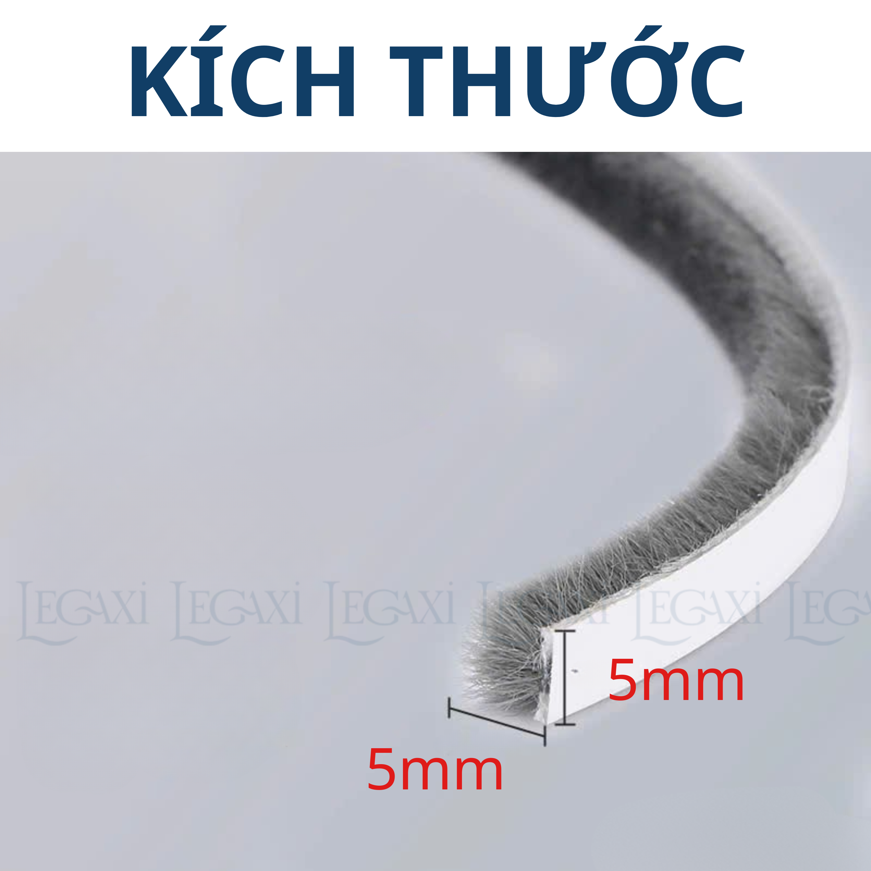5 Mét Ron Lông nheo 5x5mm Dán Khe Hở Khung Cửa Gioăng dán cửa sợi lông Ron Lông Dán Cửa Gỗ Giảm Chấn