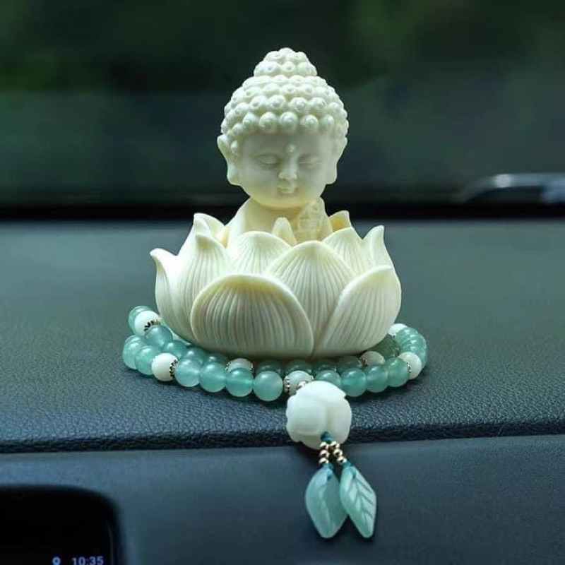 Tượng phật mini, tượng phật ngồi đài sen, để ô tô ,decor nhà, spa, bàn làm việc cầu bình an may mắn 2024