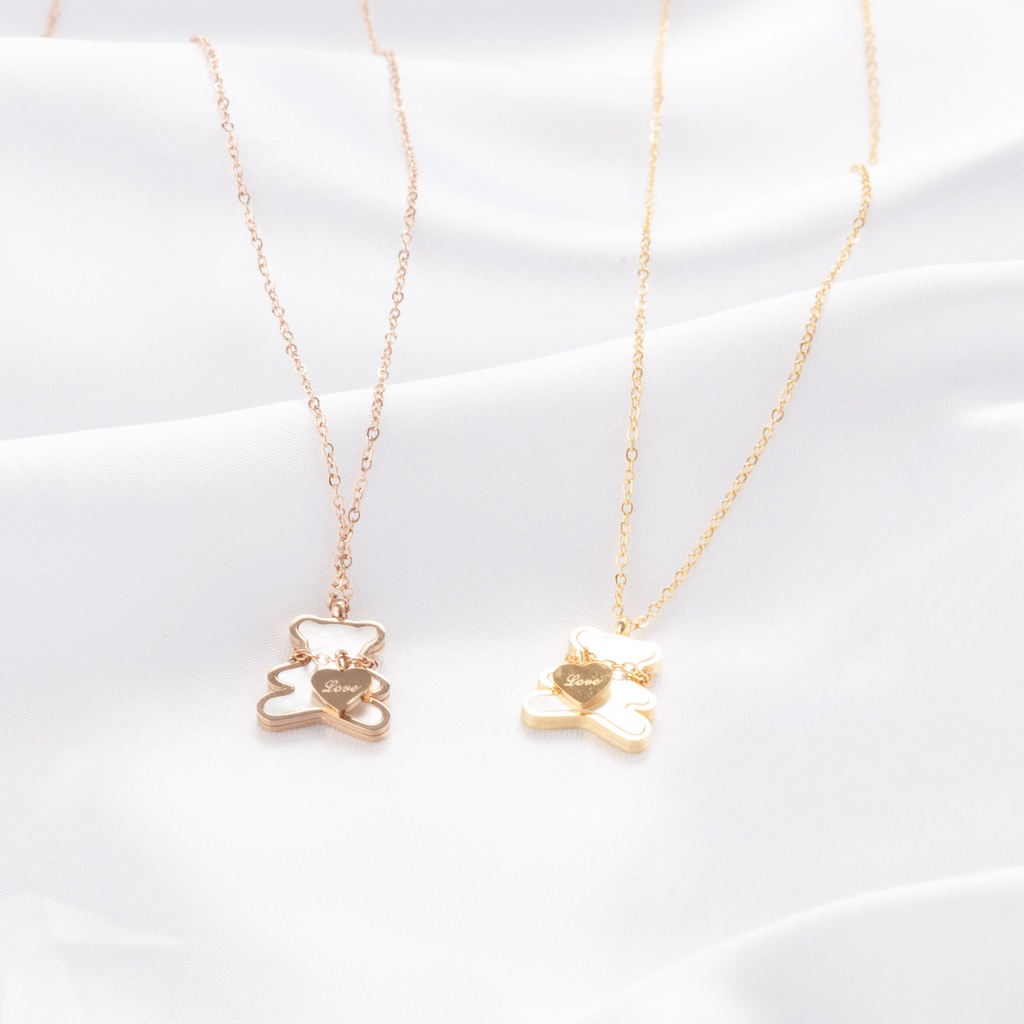 Dây chuyền CDE Teddy in love Necklace Rose Gold CDE6002