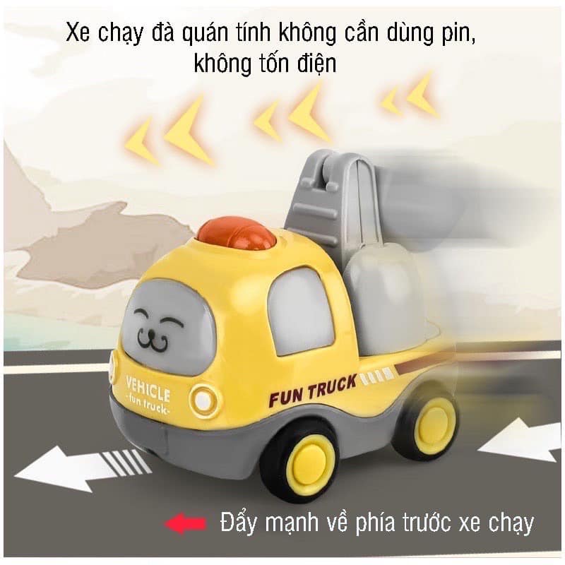 Đồ chơi Bộ 12 xe phương tiện giao thông mini