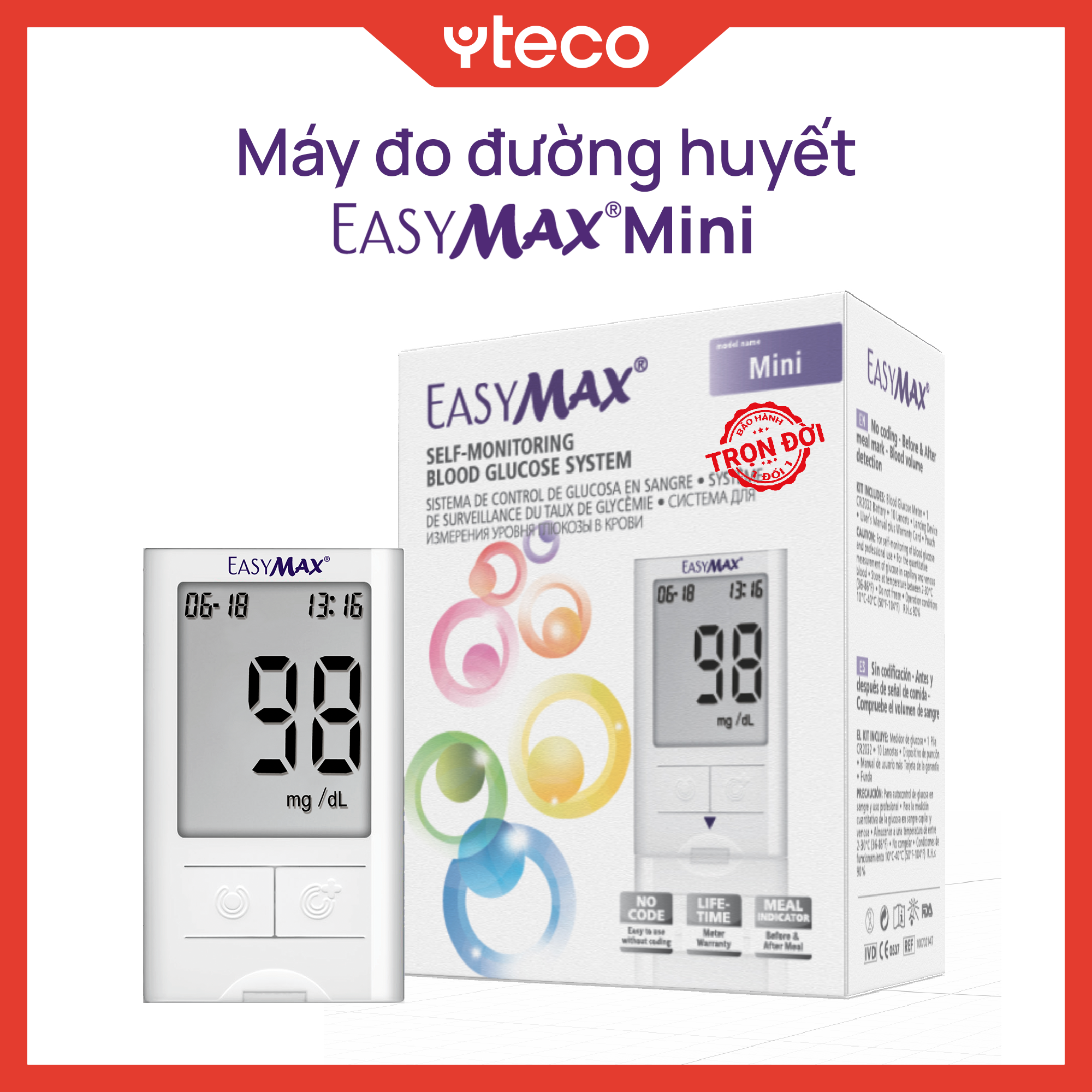 Máy thử đường huyết EasyMax Mini