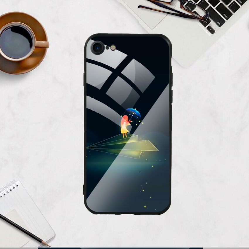 Ốp Lưng Kính Cường Lực cho điện thoại Iphone 7 / 8 - Little Girl 03