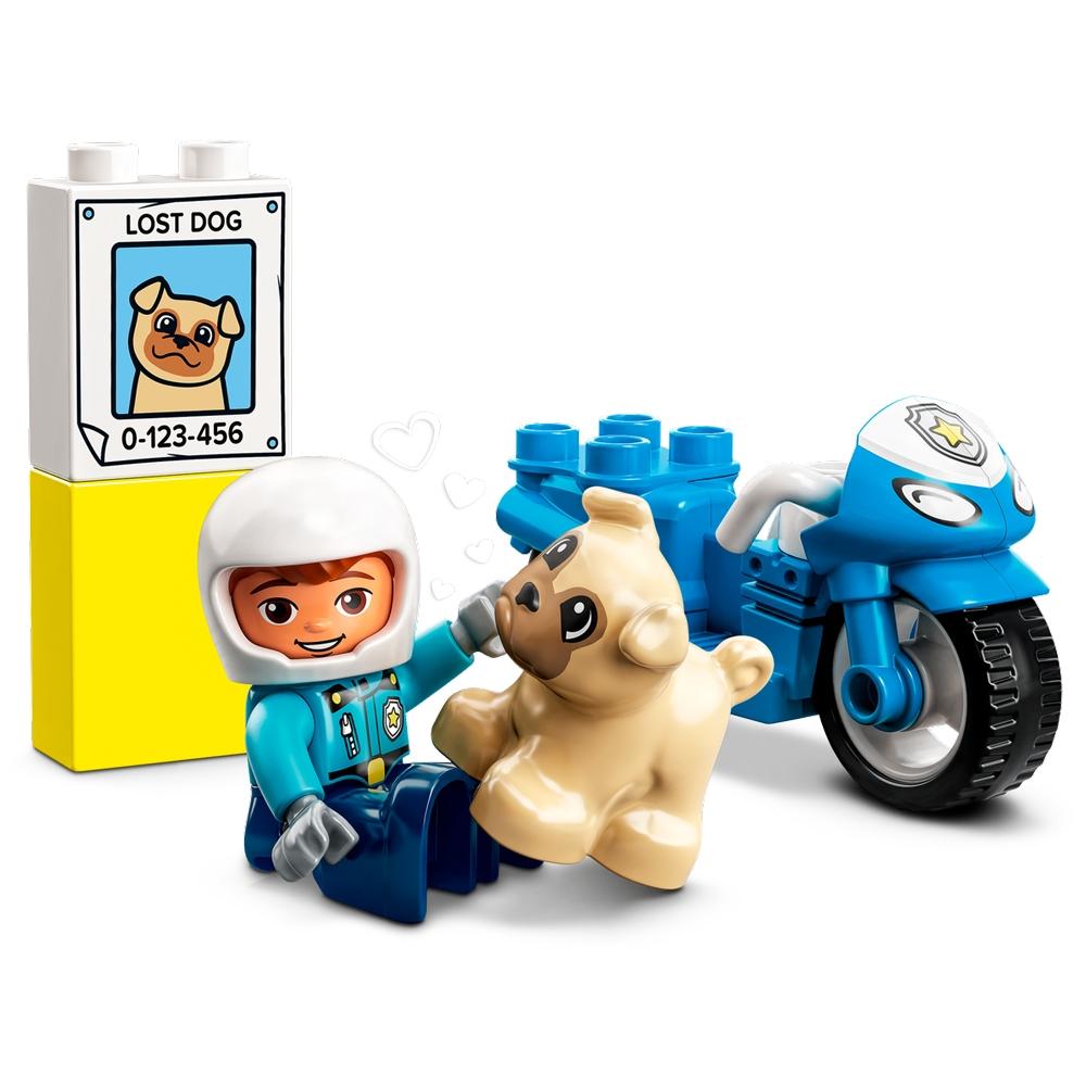 Đồ Chơi Lắp Ráp Lego Duplo 10967 - Police Motorcycle (5 Mảnh Ghép)