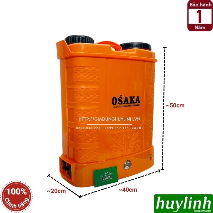 Bình xịt điện phun thuốc trừ sâu Osaka 20 lít [20L-A - Bơm đôi] - [20L-B - Bơm đơn] - Hàng chính hãng