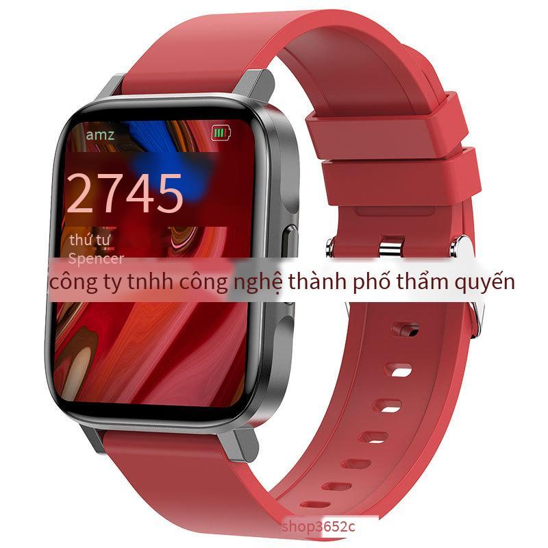 Vụ nổ giá thấp nhất F60 đồng hồ đo nhiệt độ cơ thể thông minh đo nhịp tim vòng đeo tay thông minh đồng hồ thể thao đồng hồ thông minh màn hình lớn