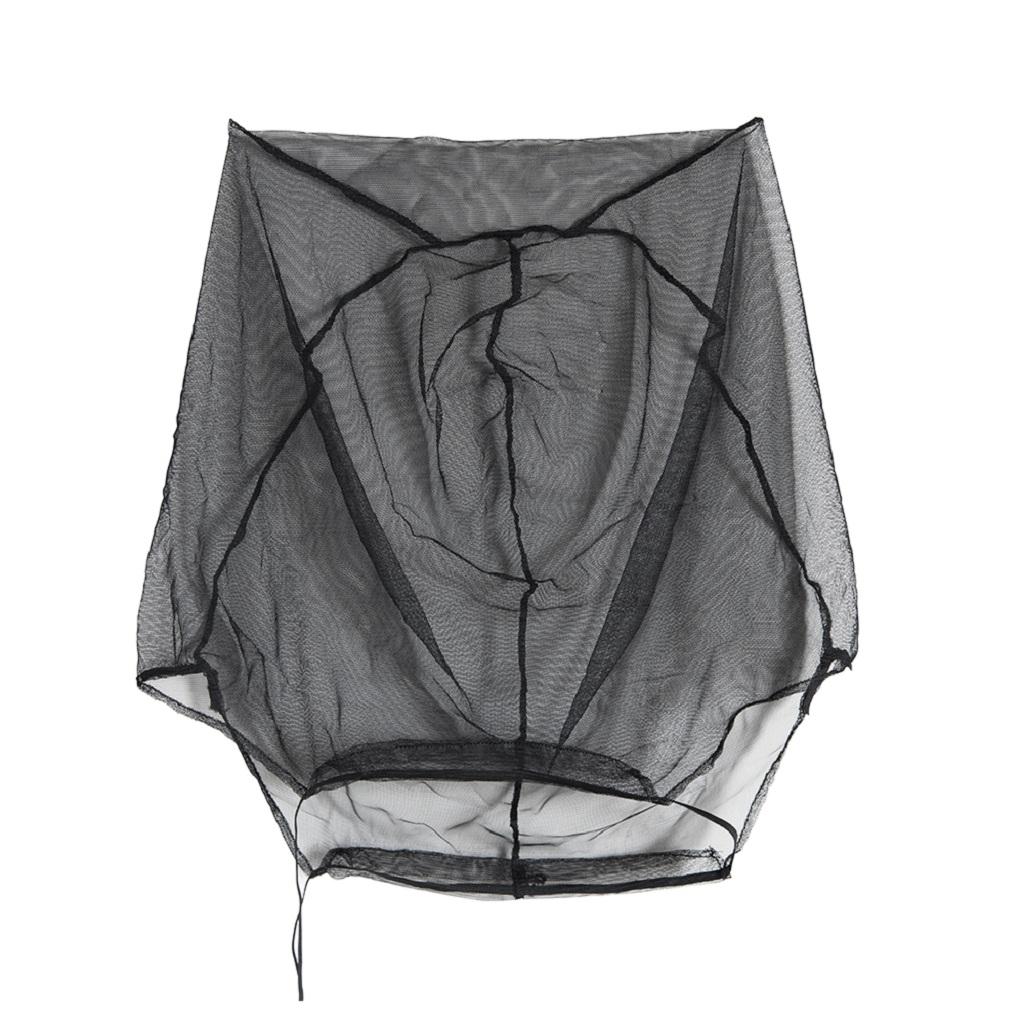 Anti Prevent Mosquito Bee Bug Insect Head Net Mesh Mask Hat Face Cover Black