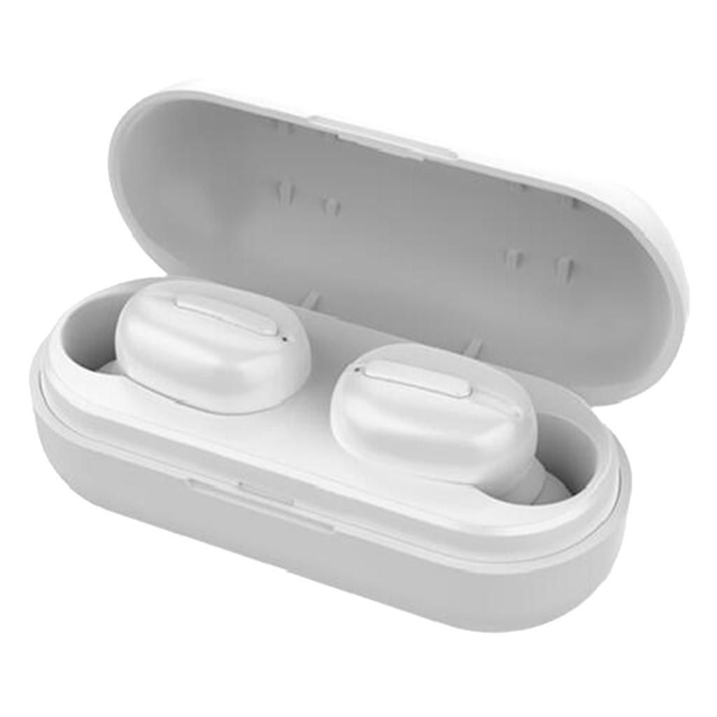 Wireless Earbud w/Charging Case Waterproof  Headphone White