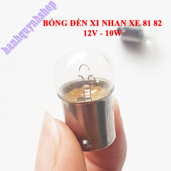 Combo 2 bóng đèn xi nhan xe cub 81 82 76 DD 12V 10W 1 tóc