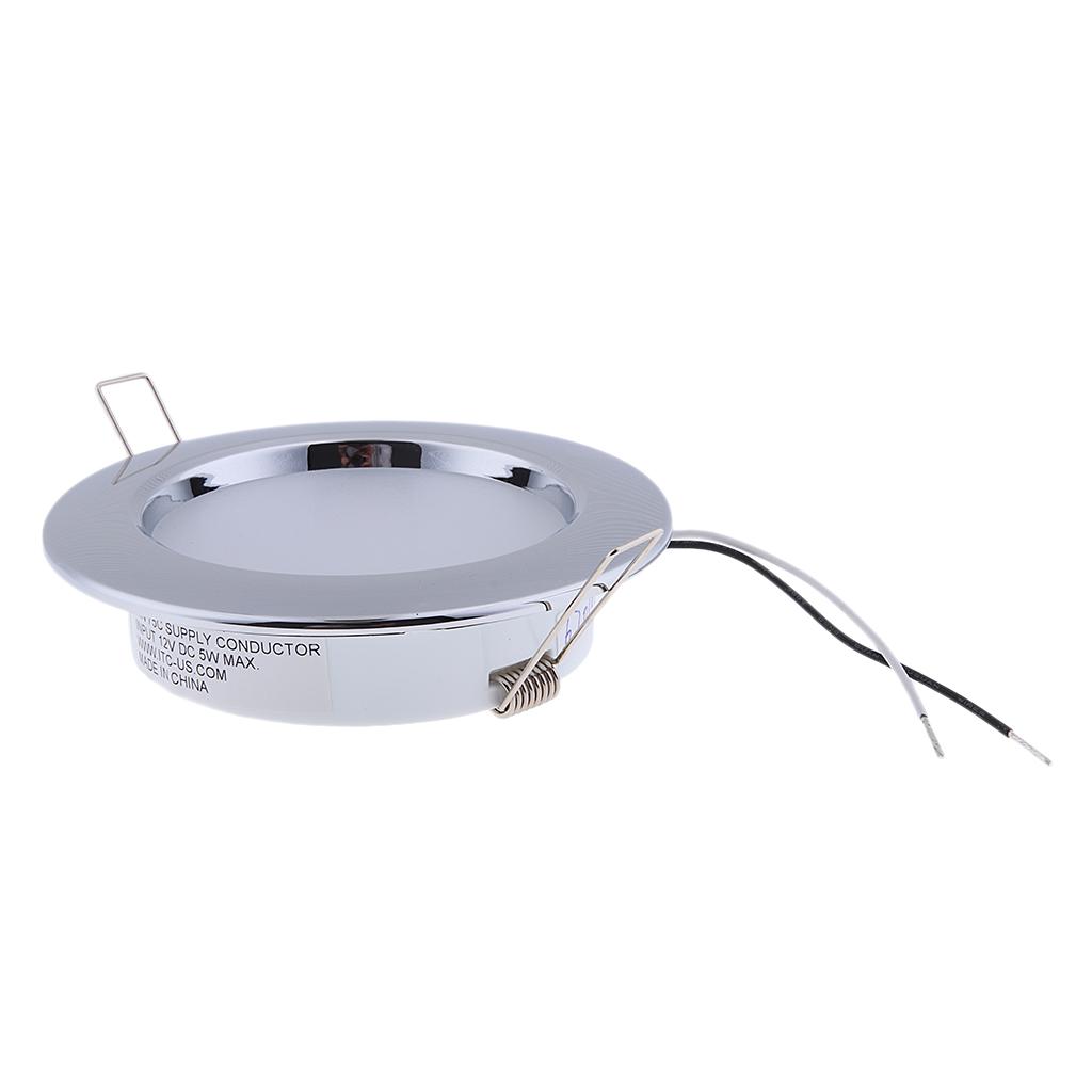 12V 4.5W Boat RV Emergency Light Round Recessed Mounted LED Light 6000K