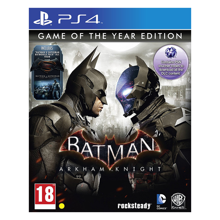 Đĩa Game PlayStation PS4 Sony Batman Arkham Knight Game of the Year Edition  Hệ EU - Hàng Chính Hãng - Đĩa Game 