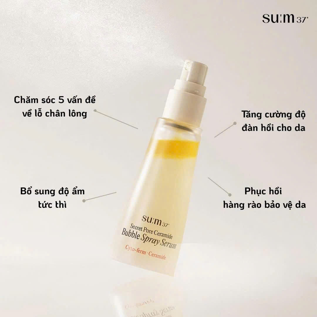 Xịt Khoáng Cấp Ẩm Chuyên Sâu SUM37 Secret Bubble Spray 60ml