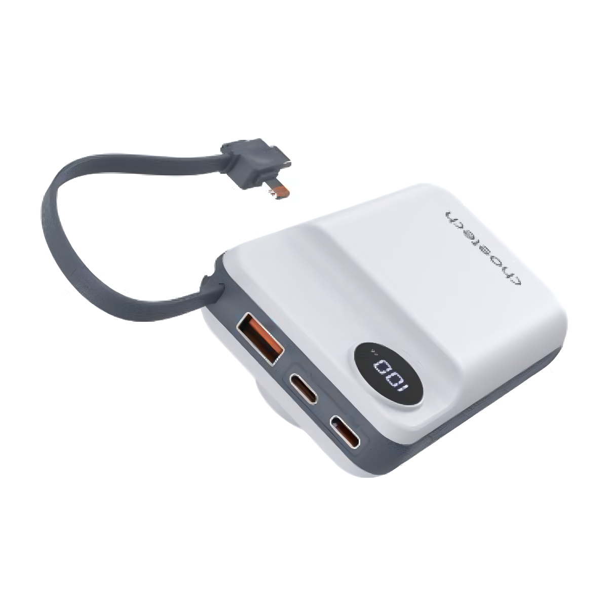 Pin dự phòng Magnetic 3in1 công suất 22.5W Choetech B696 dung lượng 20000mAh tích hợp cáp iP và Type C (Hàng chính hãng)