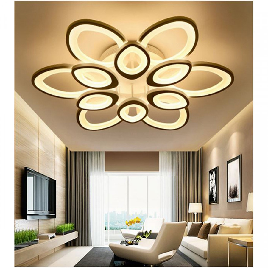 Đèn ốp trần LED hoa cúc 12 cánh sang trọng - Đèn trần LIGHTING