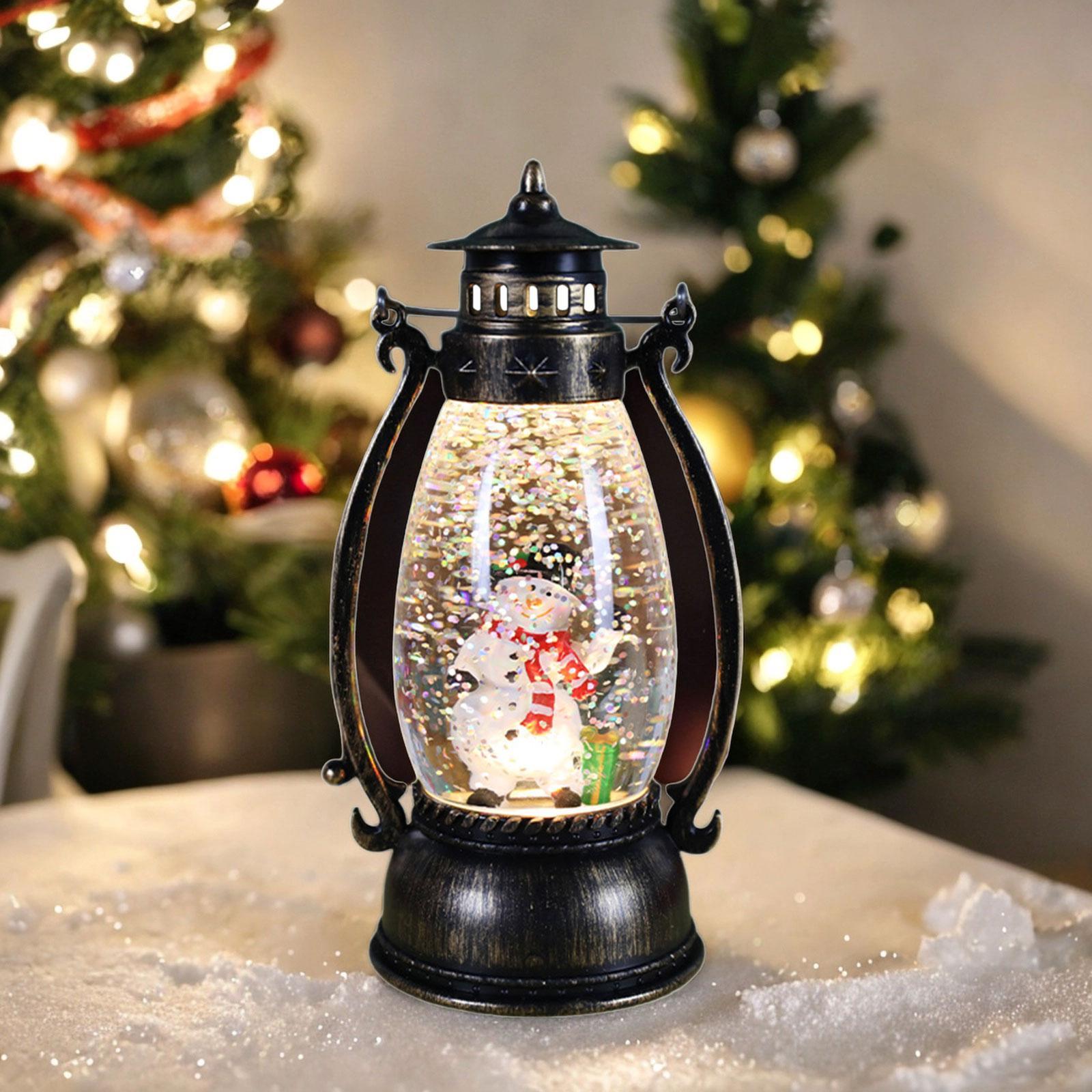 Christmas Lighted Lantern Children Gift Holidays Decorative Party Home Decor