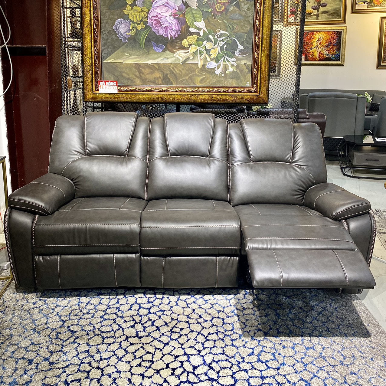 Sofa Băng Thư Giãn S019G - 320 Xám Đậm Alila