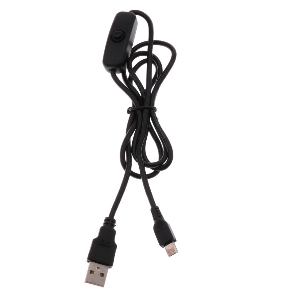 Nguồn Micro USB Sạc Cáp TRÊN TẮT/MỞ Cho Raspberry Pi