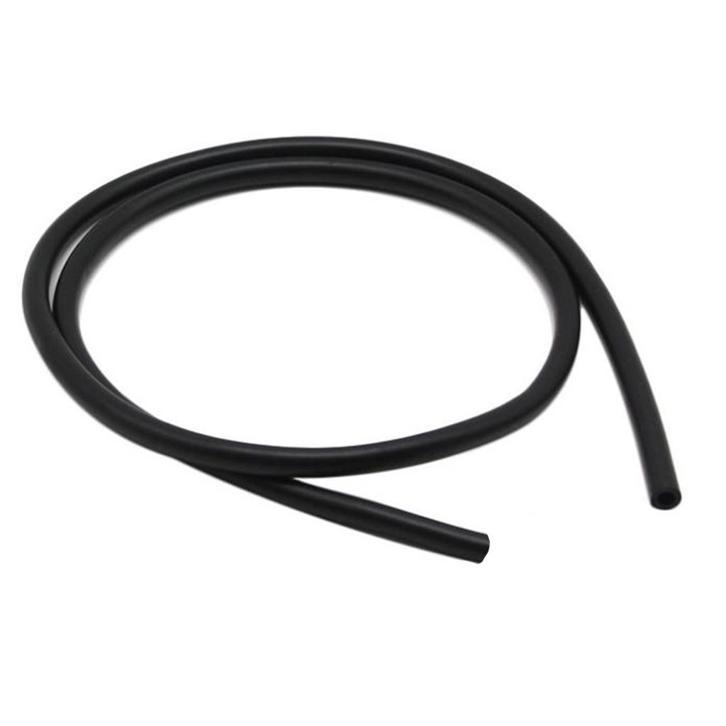 New 1M Motorcycle Fuel Oil Delivery Tube Hose Line Petrol Pipe Black