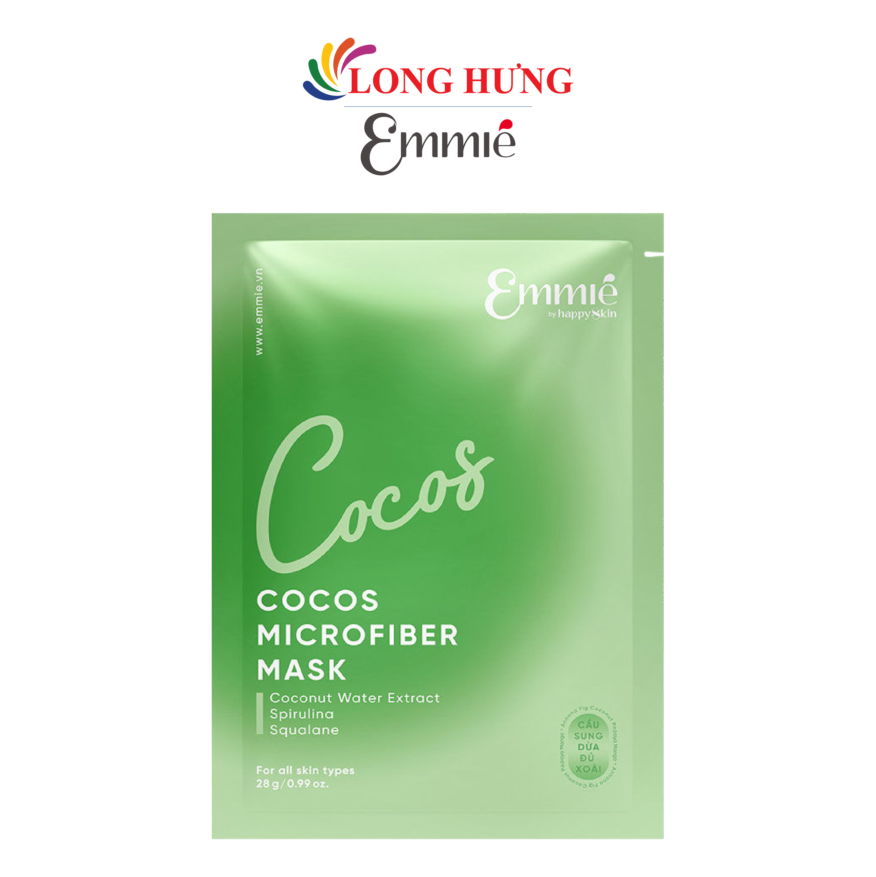 Mặt nạ sinh học Emmié By Happyskin Microfiber Mask (1 miếng) - Hàng chính hãng