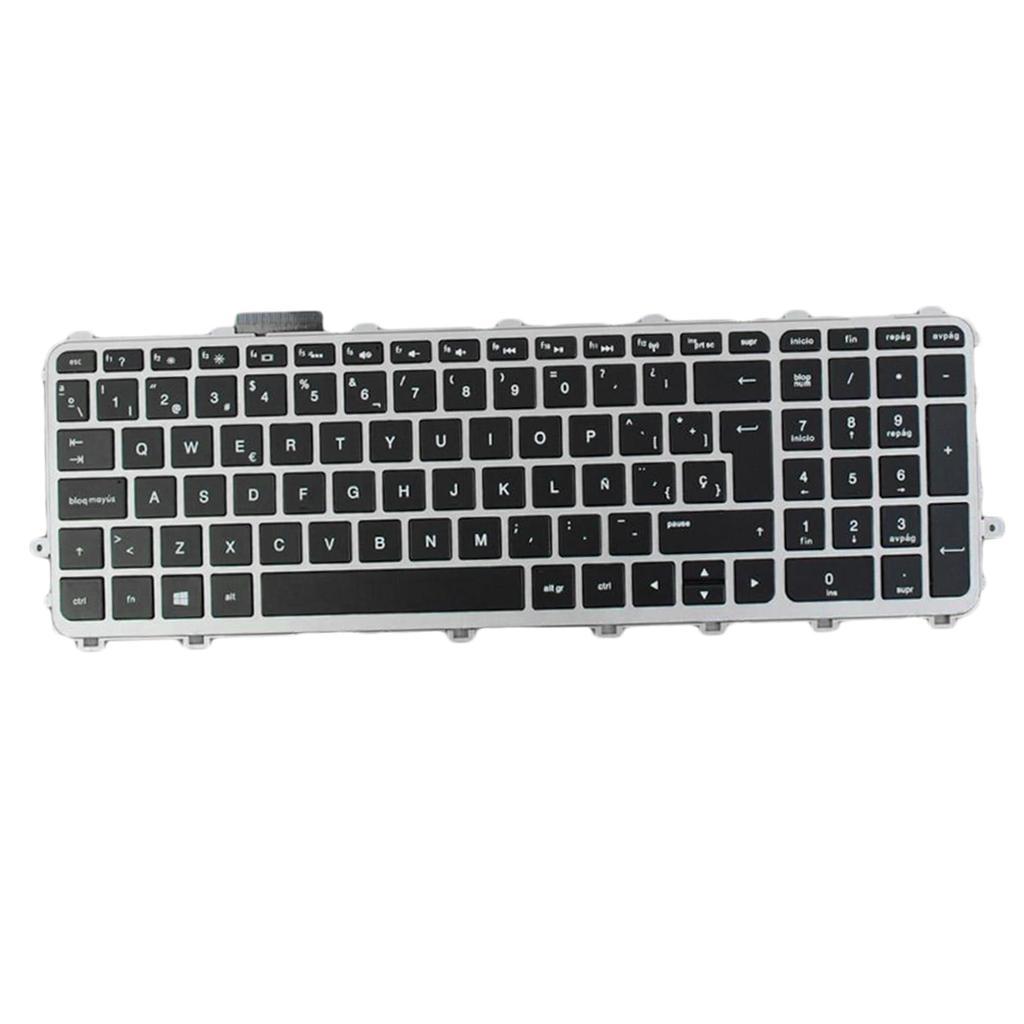 Notebook Keyboard Suit for ENVY 15-j w/ Silver Frame Laptop SP Layout Black