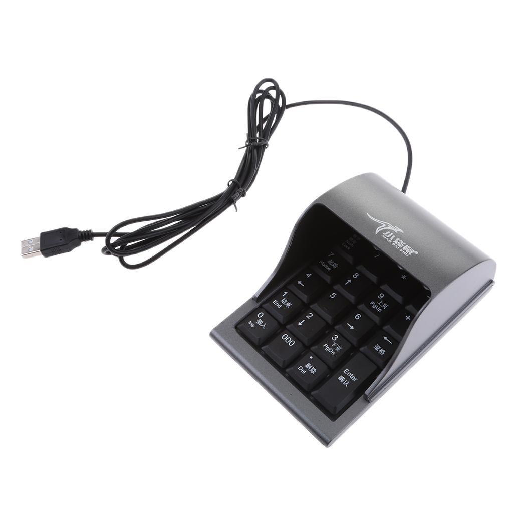 USB 19keys Numeric Number Pad Keypad Accounting Keyboard for Laptop