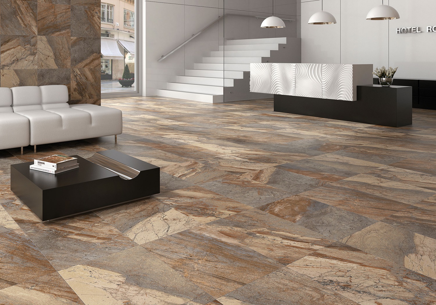Gạch NIRO GRANITE - ZIRCONIO ZDL02 DOLOMITE - 45x67.5cm - 3 viên/thùng(0.91m2)
