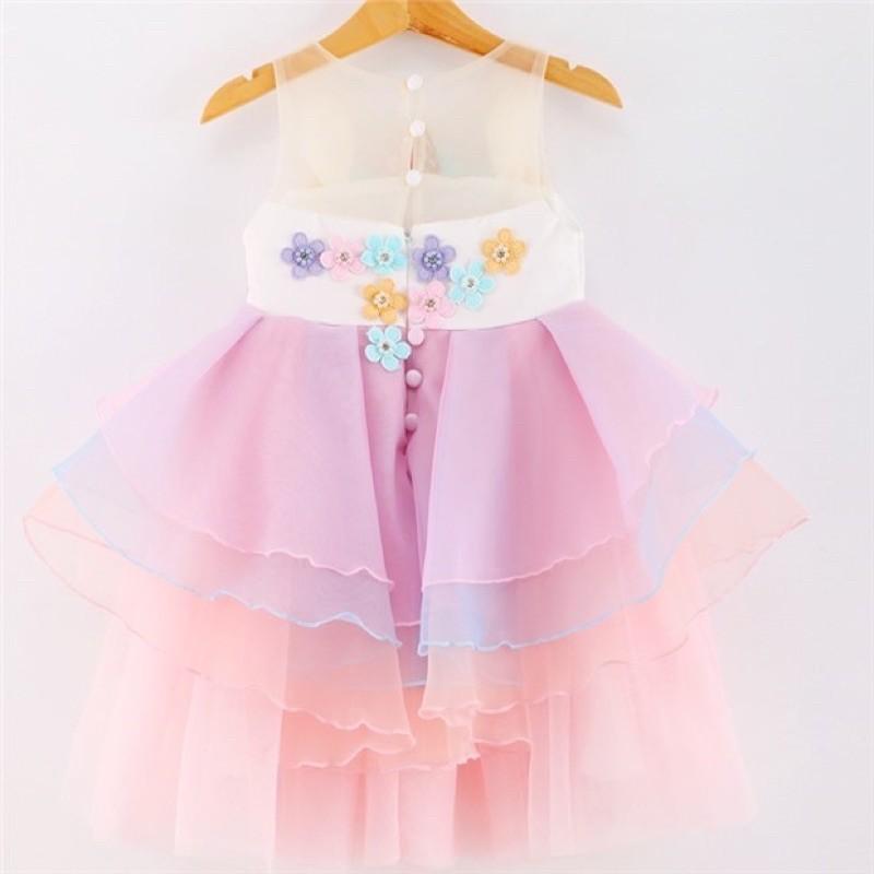 Đầm pony hoa - Đầm công chúa cho bé gái cực xinh