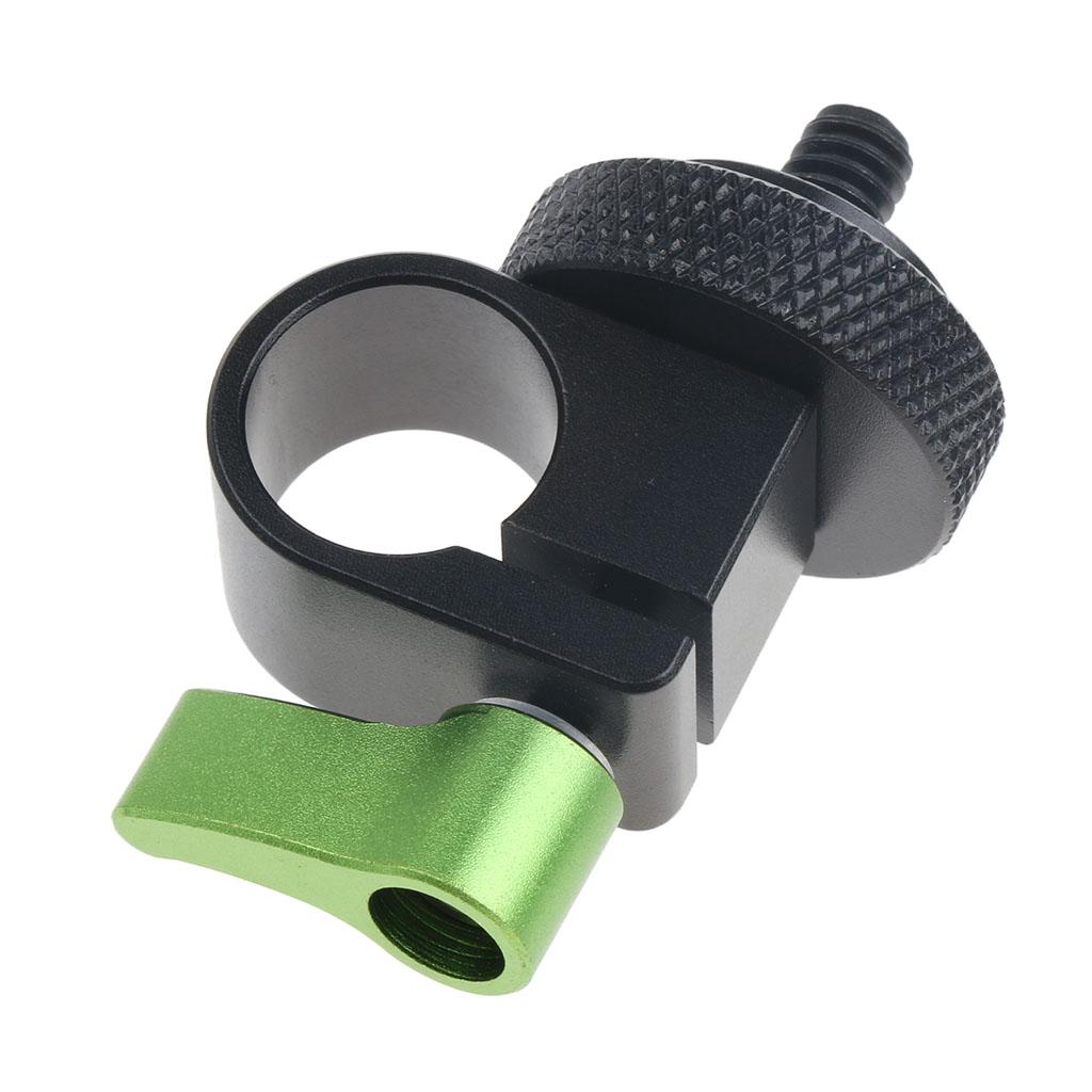 15mm Rail Single Rod Clamp 1/4 "screw for DSLR Camera Shoulder Rig System