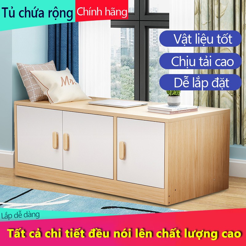 Kệ Gỗ Bếp 3 Cửa Ngang