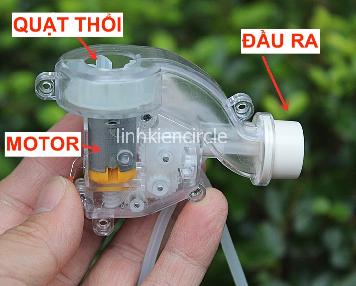 Bộ thổi bóng xà phòng sẵn bơm motor 130 cho máy thổi bong bóng xà phòng DIY 3V - 6V - LK0391