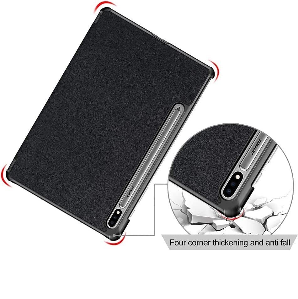 Case Bao da chống sốc cho Samsung Galaxy Tab S8 2022 / Tab S7 2020 11 inch có ngăn đựng S-Pen hiệu HOTCASE thiết kế siêu mỏng hỗ trợ Smartsleep, gập nhiều tư thế, tản nhiệt tốt - hàng nhập khẩu