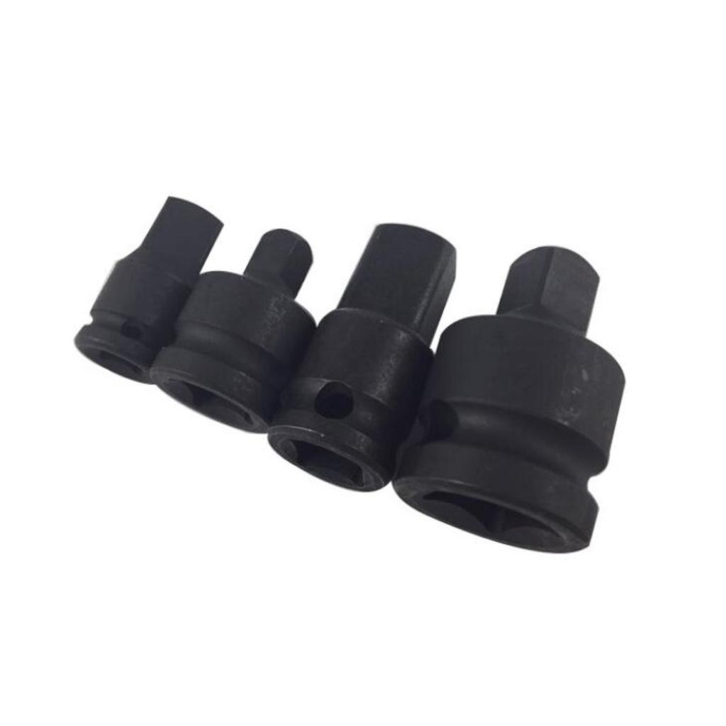 2Pcs 1/2-3/8" Ratchet Socket Adapter Reducer Converter Air Impact Wrench