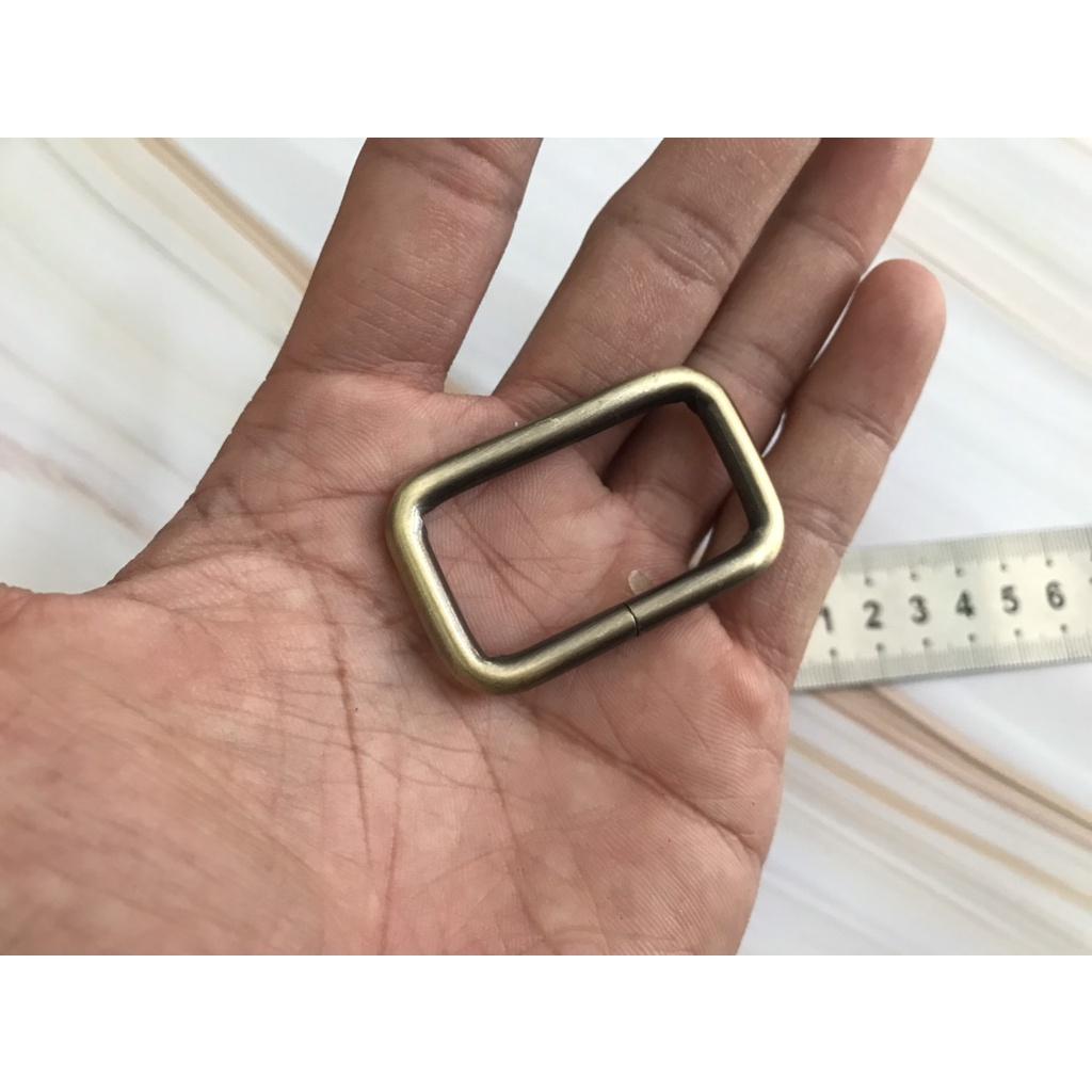 Khoen chữ nhật màu đồng cổ gắn nắp túi, balo, hoặc gắn dây túi đeo chéo, hoặc dây balo, dây nịt