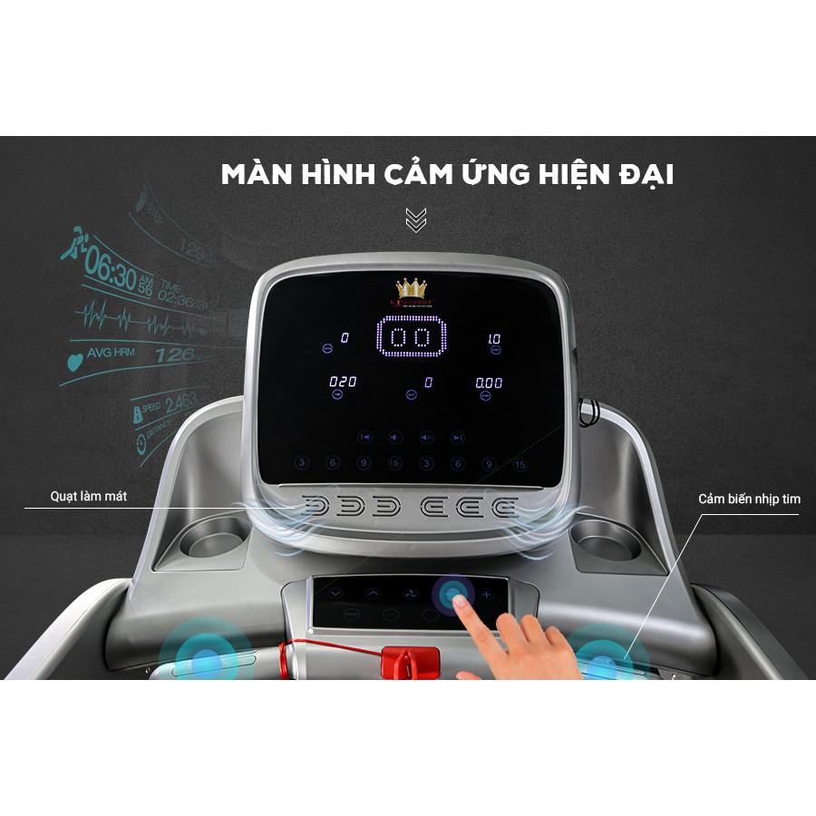 Máy chạy bộ KINGSPORT KS-2042 tốc độ tối đa 22km/h, 15 chương trình luyện tập, nâng dốc tự động đến 22%