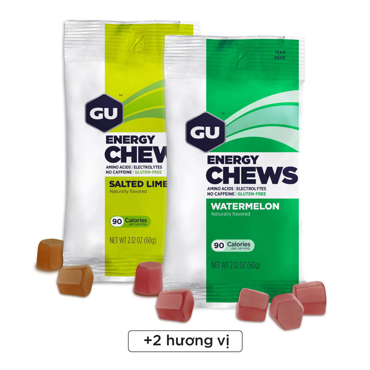 Kẹo Dẻo Năng Lượng GU Energy Chews - Bổ Sung Năng Lượng Khi Vận Động Thể Thao