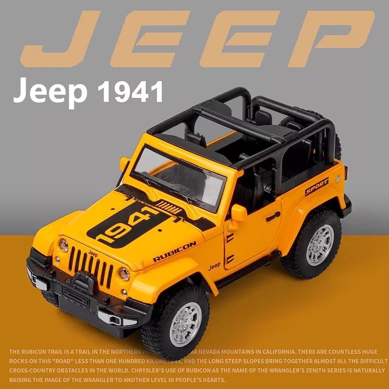 Mô Hình Xe Jeep Kim Loại Tỷ Lệ 1:32