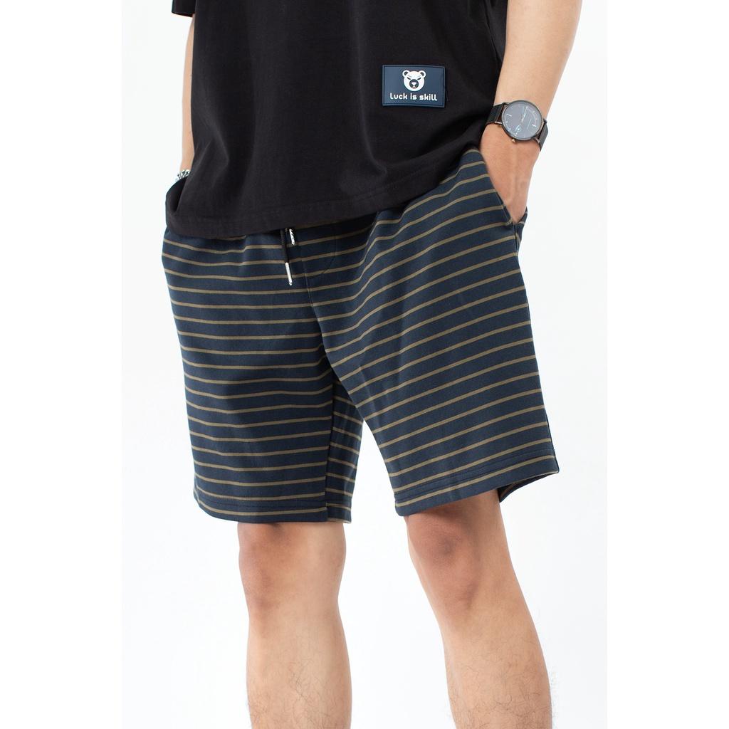 Quần Short Thun Nam Sọc Ngang Lados 4055 - Form rộng rãi, thoải mái