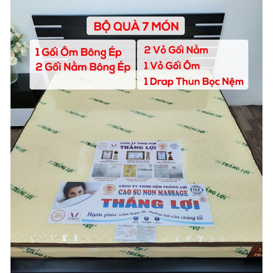 Nệm cao su non massage Thắng Lợi, đệm cao su tổng hợp matxa hàng chính hãng bảo hành 15 năm