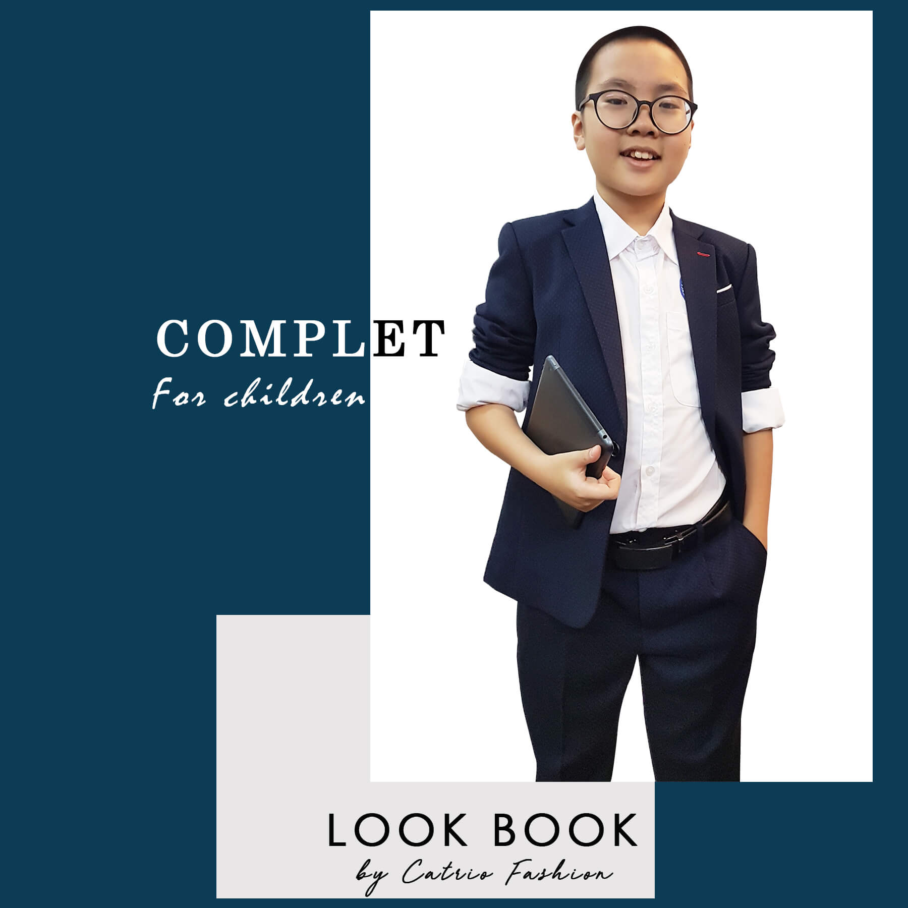 BỘ VEST BÉ TRAI CATRIO ACT684 CHO TRẺ EM TỪ 7 TUỔI ĐẾN 11 TUỔI THUỘC BST THỜI TRANG TRẺ EM COMPLET VESTON CATRIO 2021