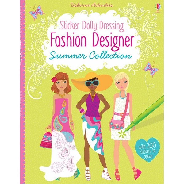 Usborne Sticker Dolly Dressing: Fashion Designer Summer Collection