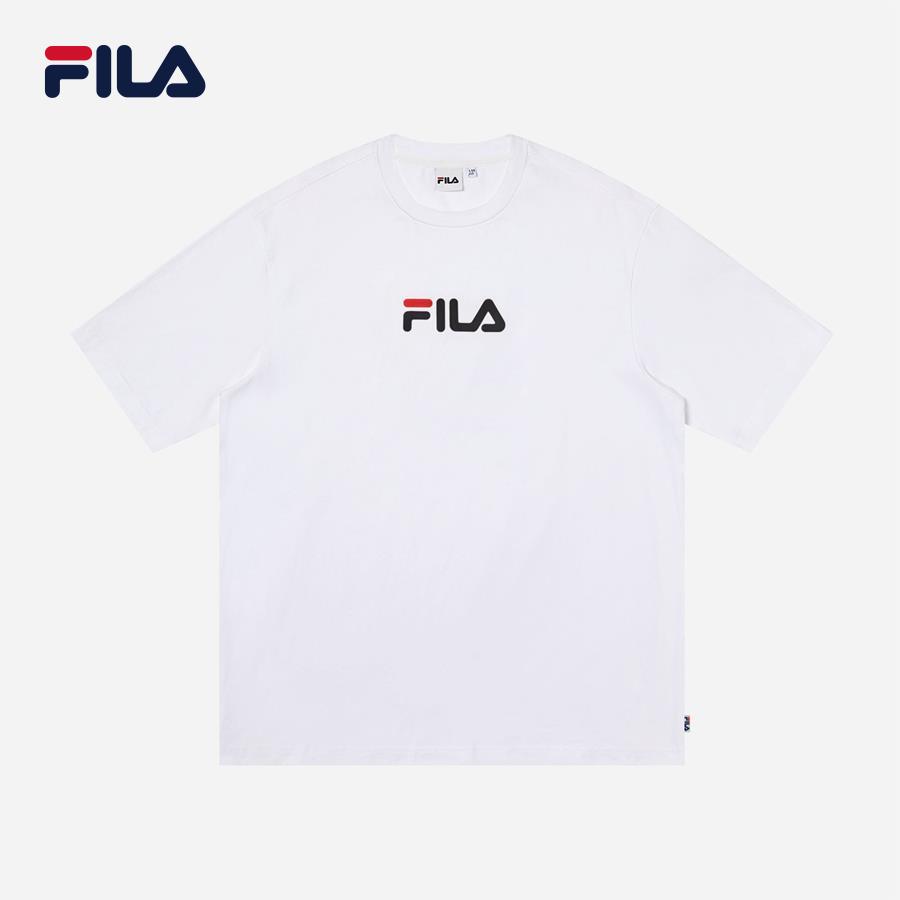 Áo thun tay ngắn thời trang unisex Fila Heritage Loose Fit Logo - FW2RSF1012X-WHI