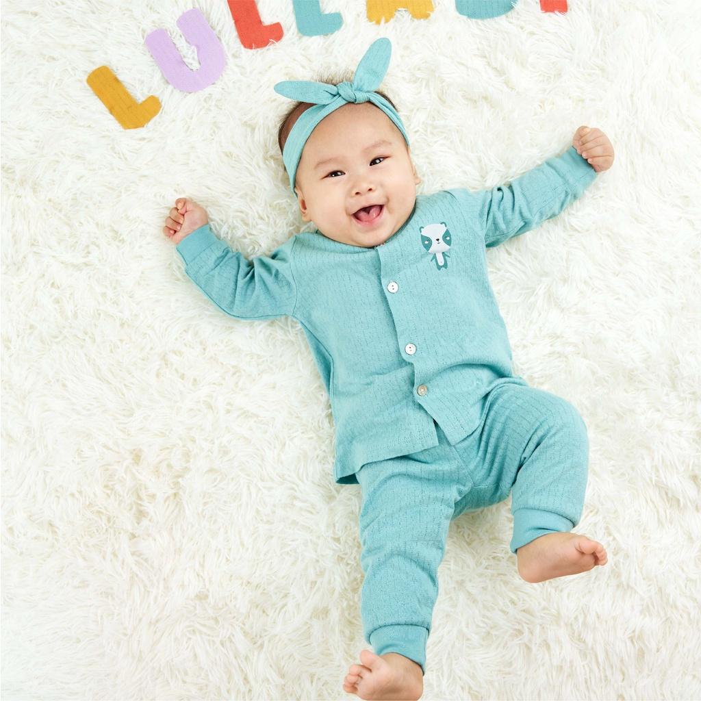 LULLABY Bộ quần áo tay dài có bo NH2519