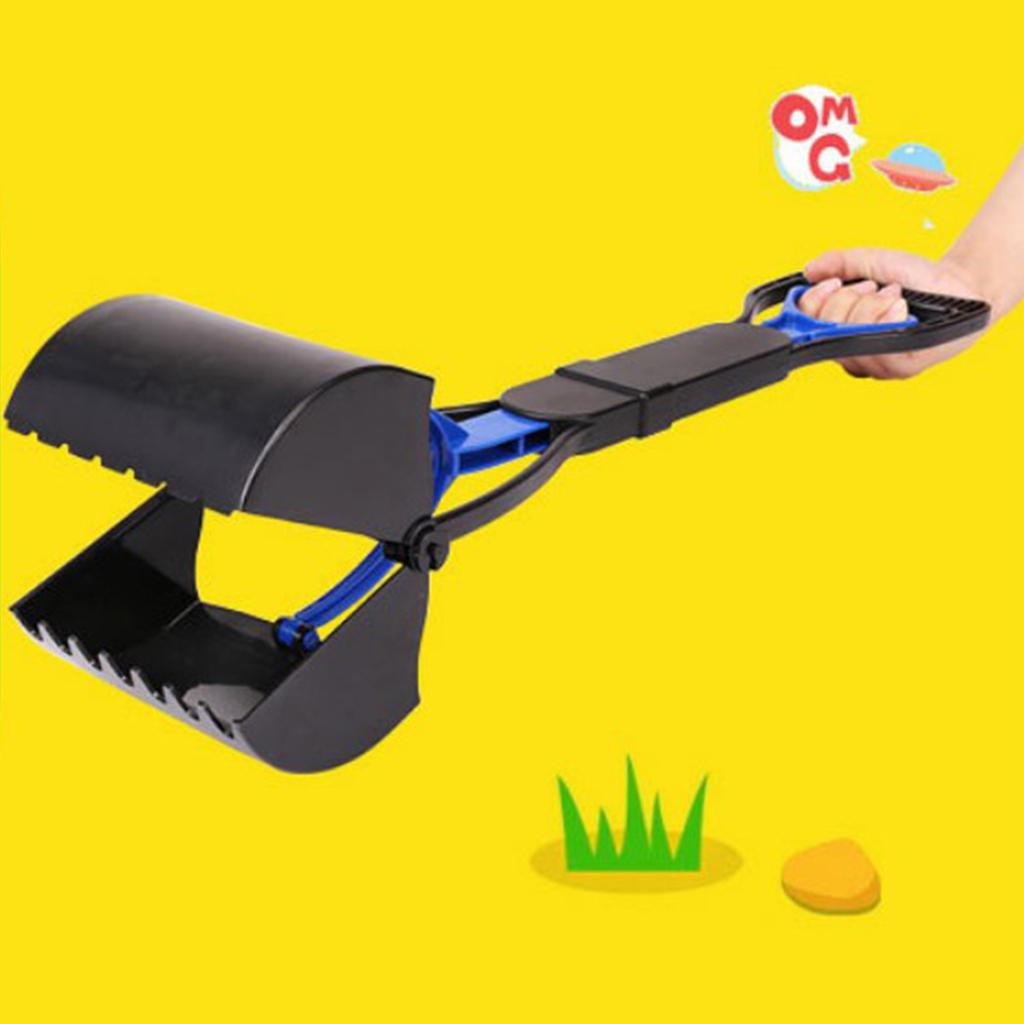 Dog Poop Scooper Pet Dog Cleaning Tools For Medium Dogs Cat Travel Blue