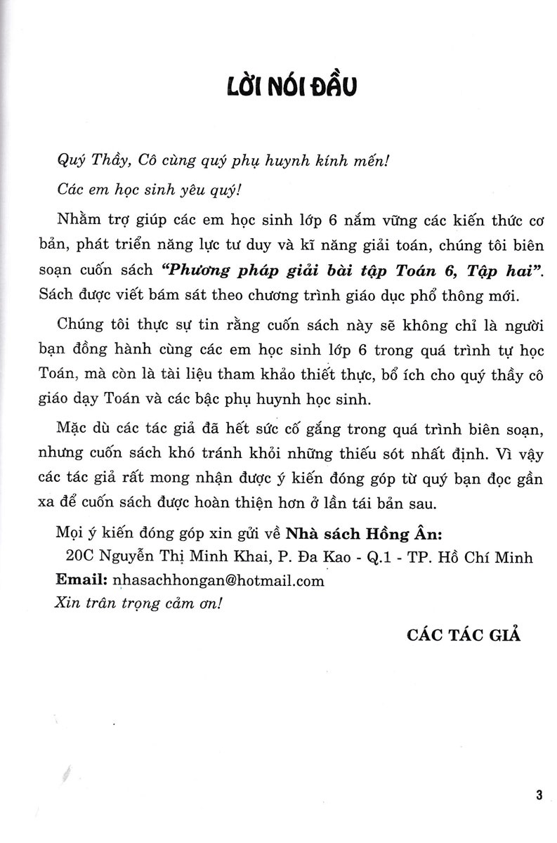 Phương Pháp Giải Bài Tập Toán 6 - Tập 2 (Theo Chương Trình Giáo Dục Phổ Thông Mới)