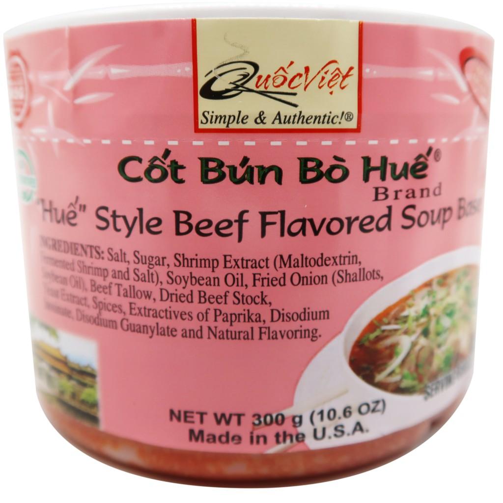GIA VỊ NẤU bún bò Huế Cốt Quốc Việt 300G-Gia vị hoàn chỉnh nhập khẩu