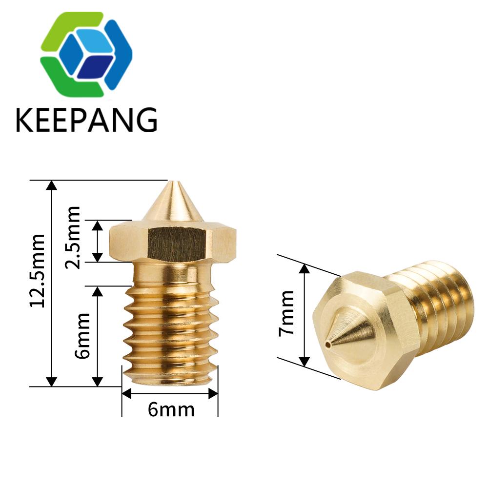 1PC Máy in 3D Vòi phun cho dây tóc 1.75mm E3DV6 CLONE CHT MOP MIP