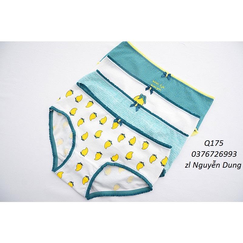 Quần Lót Nữ Cotton Bi Nhỏ Thời Trang Nhật Bản Ngang Eo . Hàng Loại Đẹp.